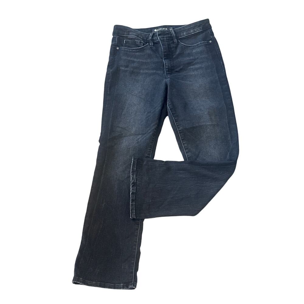 Athleta Sculptek Midrise Boot Cut  Black Jeans 4